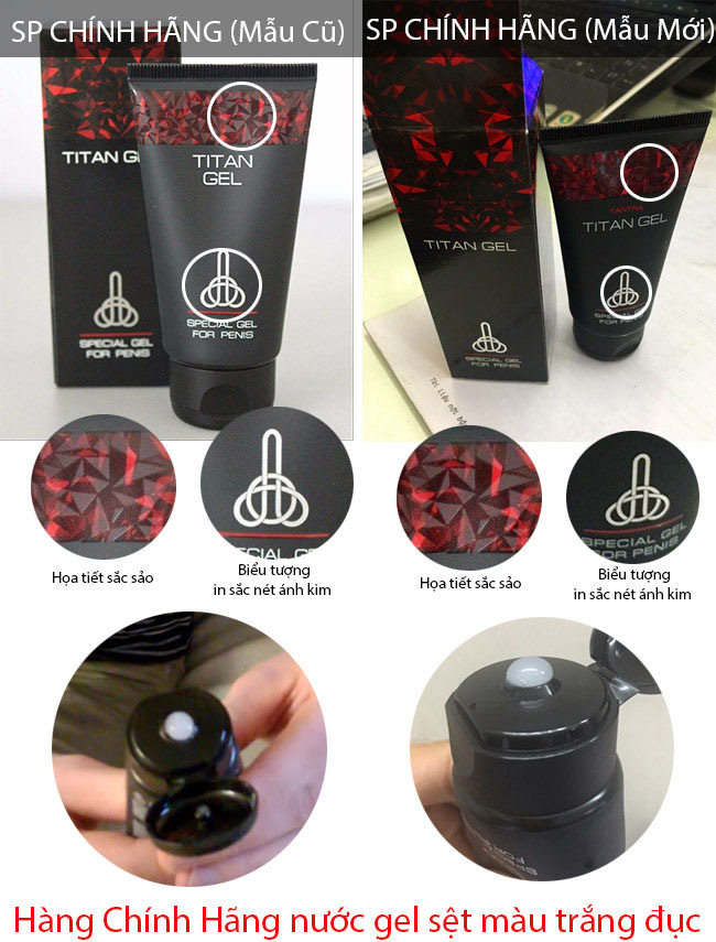 Gel Titan tăng kích thước dương vật, tăng khoái cảm mạnh mẽ