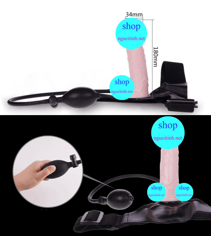 Dương vật đeo bơm hơi Strap-On cao cấp cho quan hệ đồng tính
