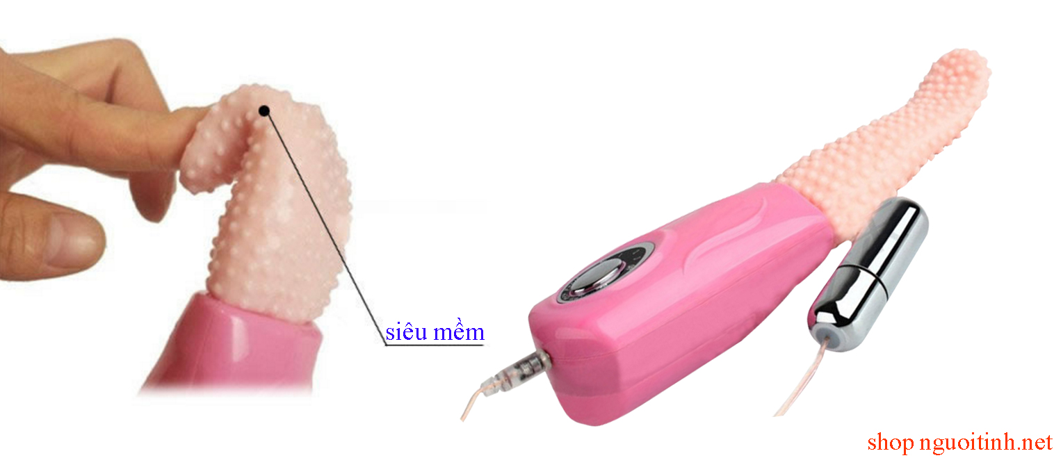 Lưỡi liếm tình yêu Baile TPE ABS rung liếm tạo khoái cảm cực đỉnh