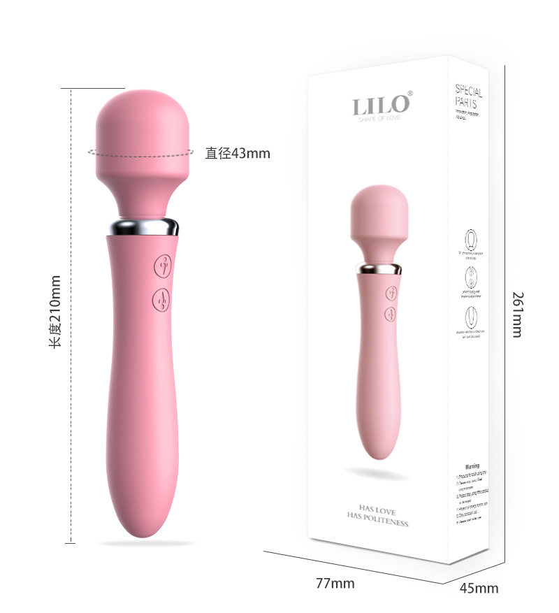 Chày rung 2 đầu silicon y tế cao cấp massage kích thích điểm G