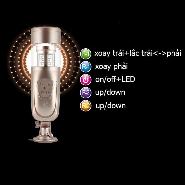 Máy thủ dâm Flashing lover 2500 chế độ rung silicone ABS an toàn