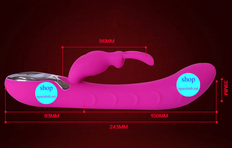 Dương vật rung nhánh Vibrator silicon cao cấp, kích thích đa điểm