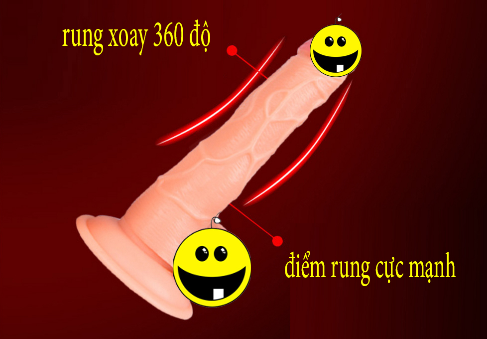 Dương vật giả in tường mini rung 360 độ đa chức năng