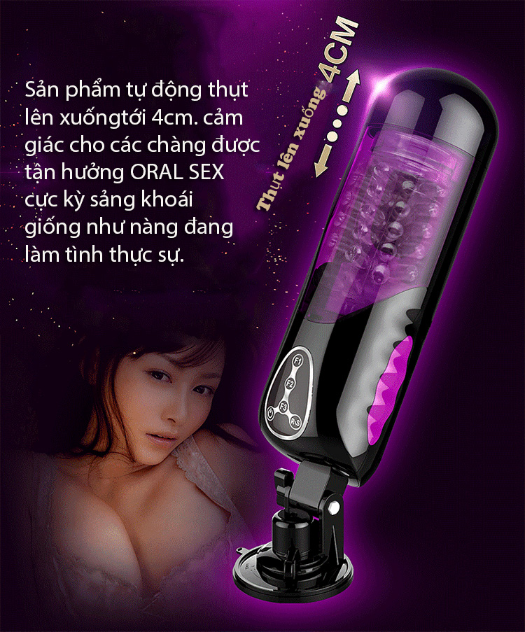 Máy thủ dâm tự động Telescopic Sweetheart ABS TPE không mùi an toàn