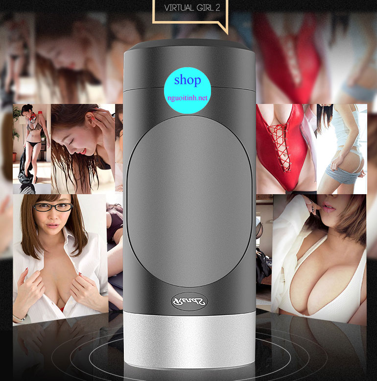 Âm đạo giả Virtual Girl 2 rung tai nghe, silicon cao cấp