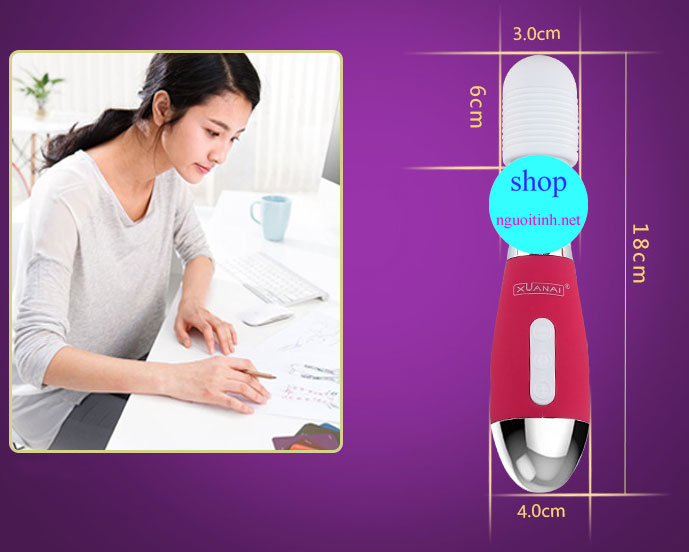 Chày rung không dây đa chế độ cao cấp giảm đau mỏi vai gáy