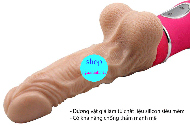 Dương vật giả rung thụt cao cấp USA silicon mềm mại