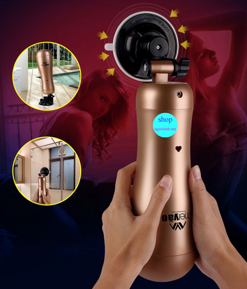 Âm đạo hít tường Meiyao rung 2 đầu cao cấp kiểu dáng đẹp