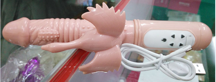 Dương vật rung xoay thụt sưởi ấm đa năng LIBO