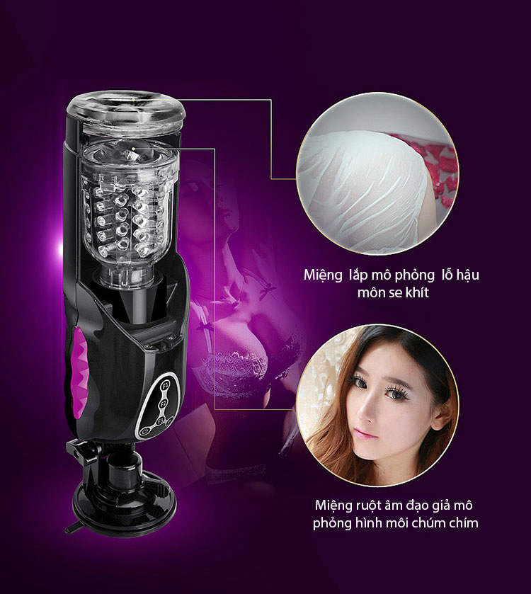Máy thủ dâm tự động Telescopic Sweetheart ABS TPE không mùi an toàn