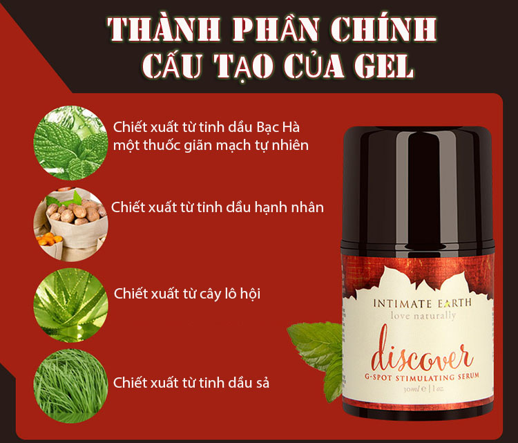 Gel bôi trơn kích thích điểm G Intimate Organics dịu nhẹ
