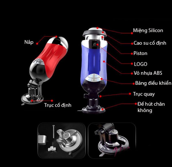 Máy thủ dâm tự động cao cấp Piston Melrose Cup FDA