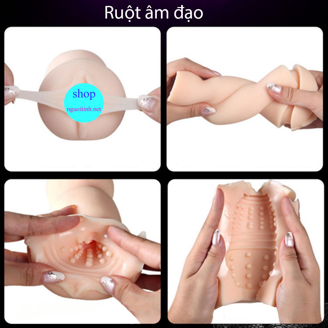 Âm đạo thủ dâm cầm tay hỏa tiễn silicon thiết kế đẹp dễ cầm nắm