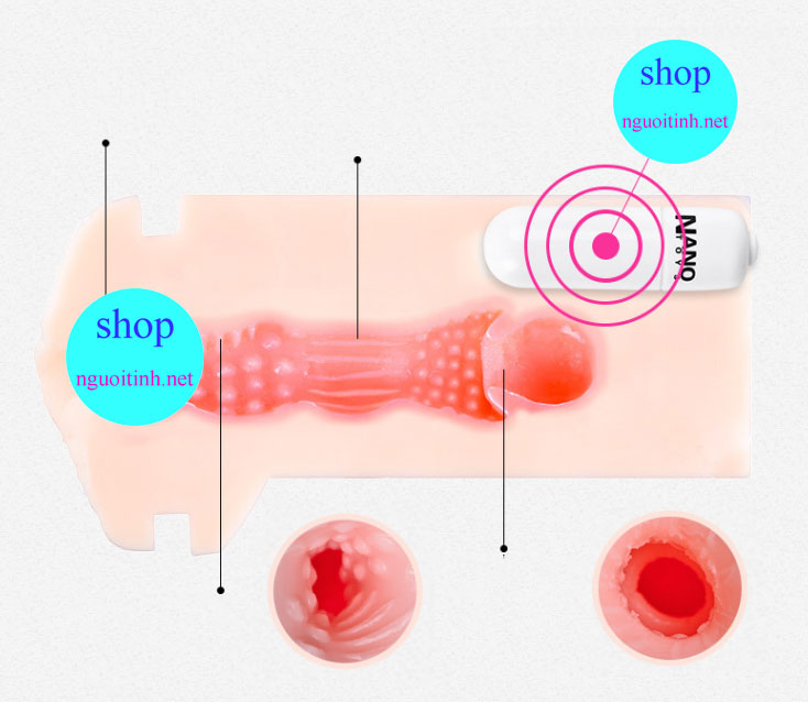 Cốc thủ dâm NaNo Toys rung đa chế độ cho nam giới