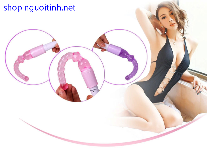 Que kích hậu môn rung polymer cao cấp, kích thích nam nữ, pin AAA
