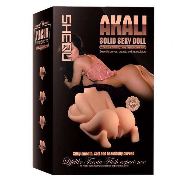 Búp bê chổng mông Akali mini silicon mềm mại kích thích mạnh mẽ