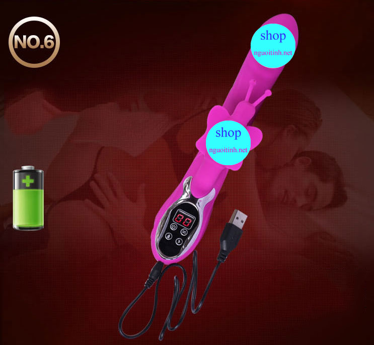 Dương vật rung nhánh Vibrator silicon cao cấp, kích thích đa điểm