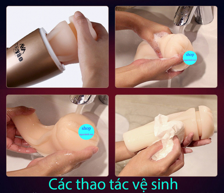Âm đạo hít tường Meiyao rung 2 đầu cao cấp kiểu dáng đẹp