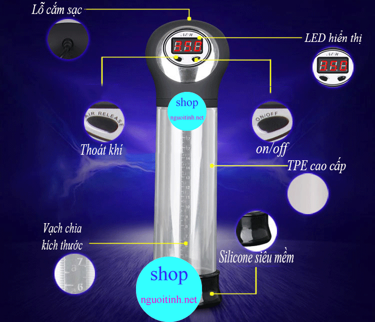 Máy tập dương vật Hercules II tăng kích thước hiệu quả