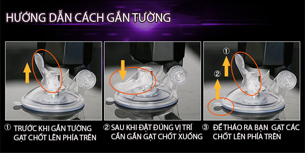 Âm đạo gắn tường co bóp Leten Diamond silicon y tế cao cấp