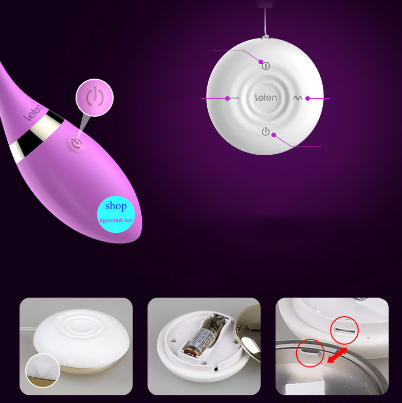 Trứng rung LETEN cao cấp pin sạc rung mạnh kích thích tối đa