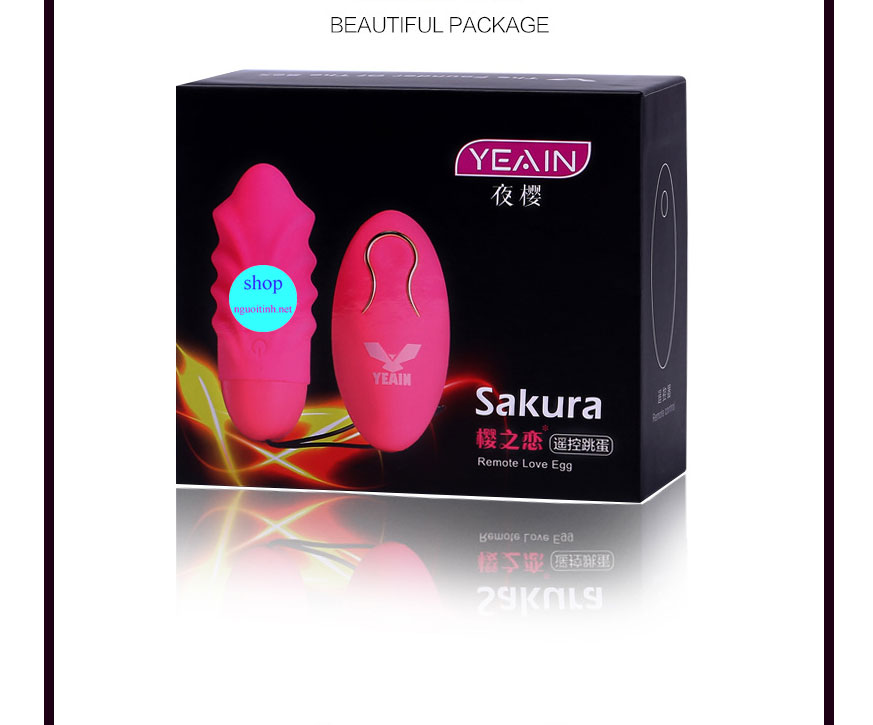 Trứng rung cao cấp SAKURA silicon mềm mại nhiều chế độ