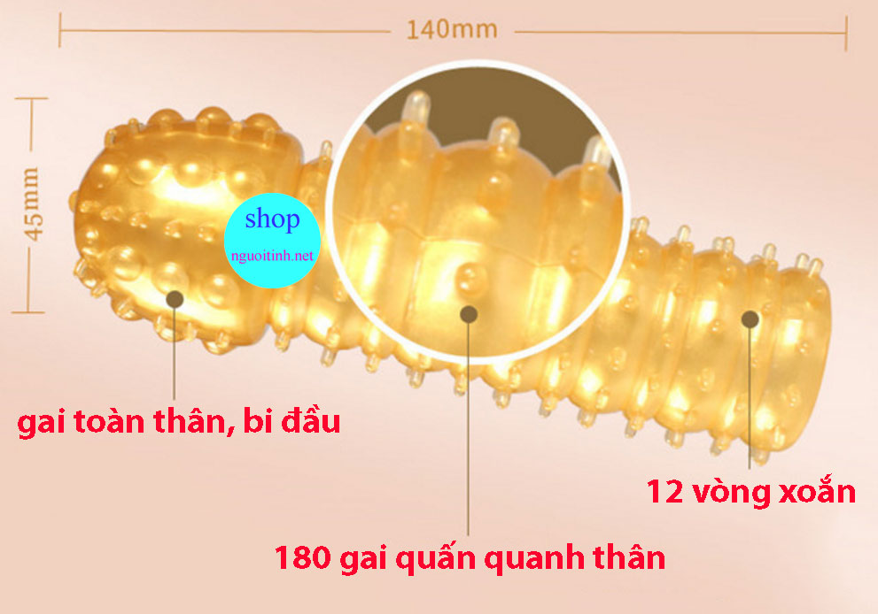 Đôn dên siêu dẻo siêu mềm gai nổi toàn thân tăng khoái cảm