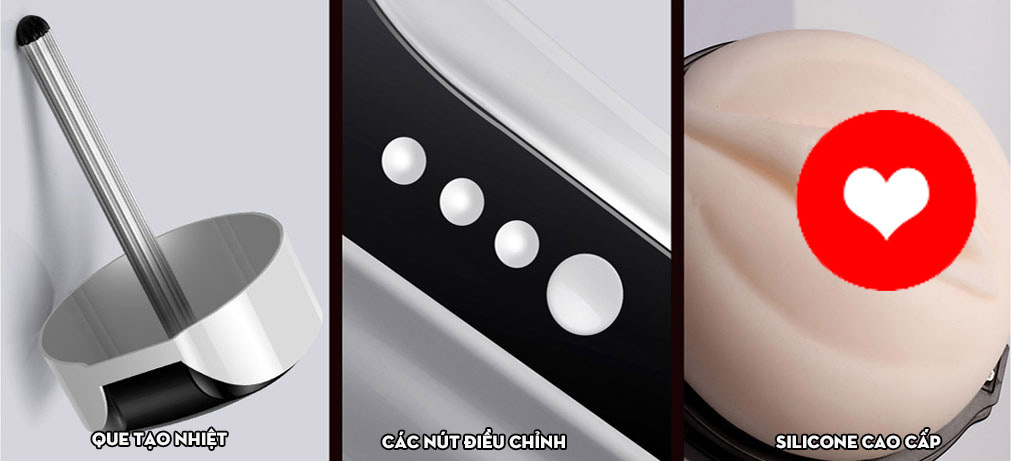 Âm đạo tạo nhiệt UZAY rung rên nhiệt cao cấp