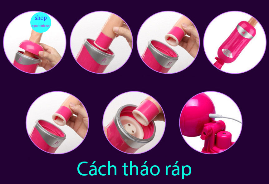 Máy thủ dâm nữ EASY.LOVE tự động rung thụt, đa chế độ