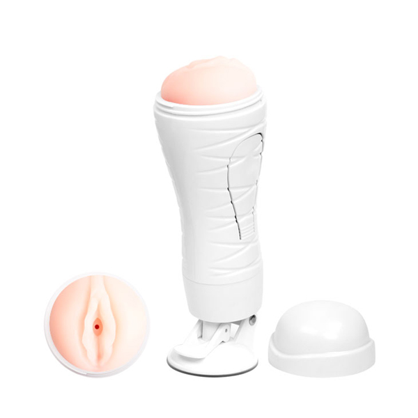 Âm đạo gắn tường Crazy Bull Flora 12 chế độ rung, silicone cao cấp