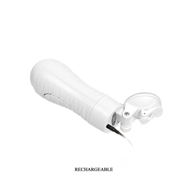 Âm đạo gắn tường Crazy Bull Flora 12 chế độ rung, silicone cao cấp