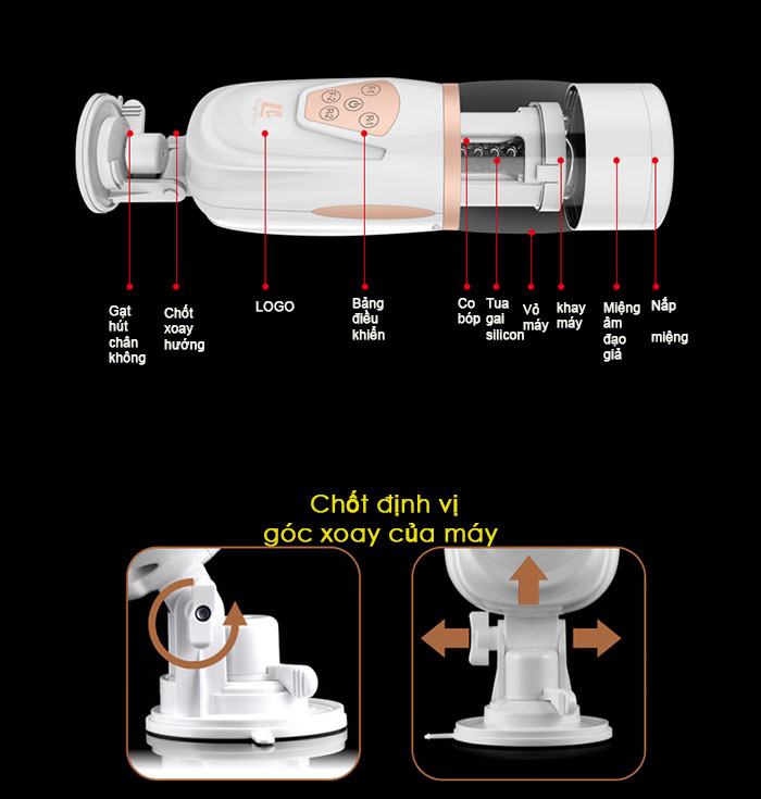 Máy bú mút tự động Stroker thủ dâm nam giải tỏa sinh lý nhanh