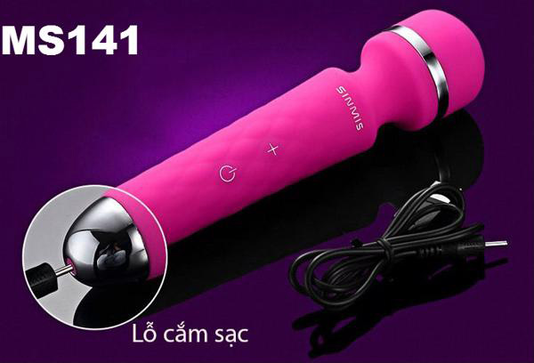 Chày rung nhiệt SINMIS siêu rung, massage đa chức năng, kích thích toàn thân