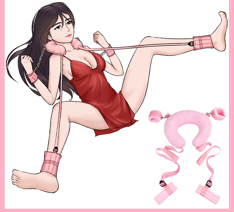 Bộ đồ bạo dâm trói tay chân cổ đệm nhung cao cấp quyến rũ