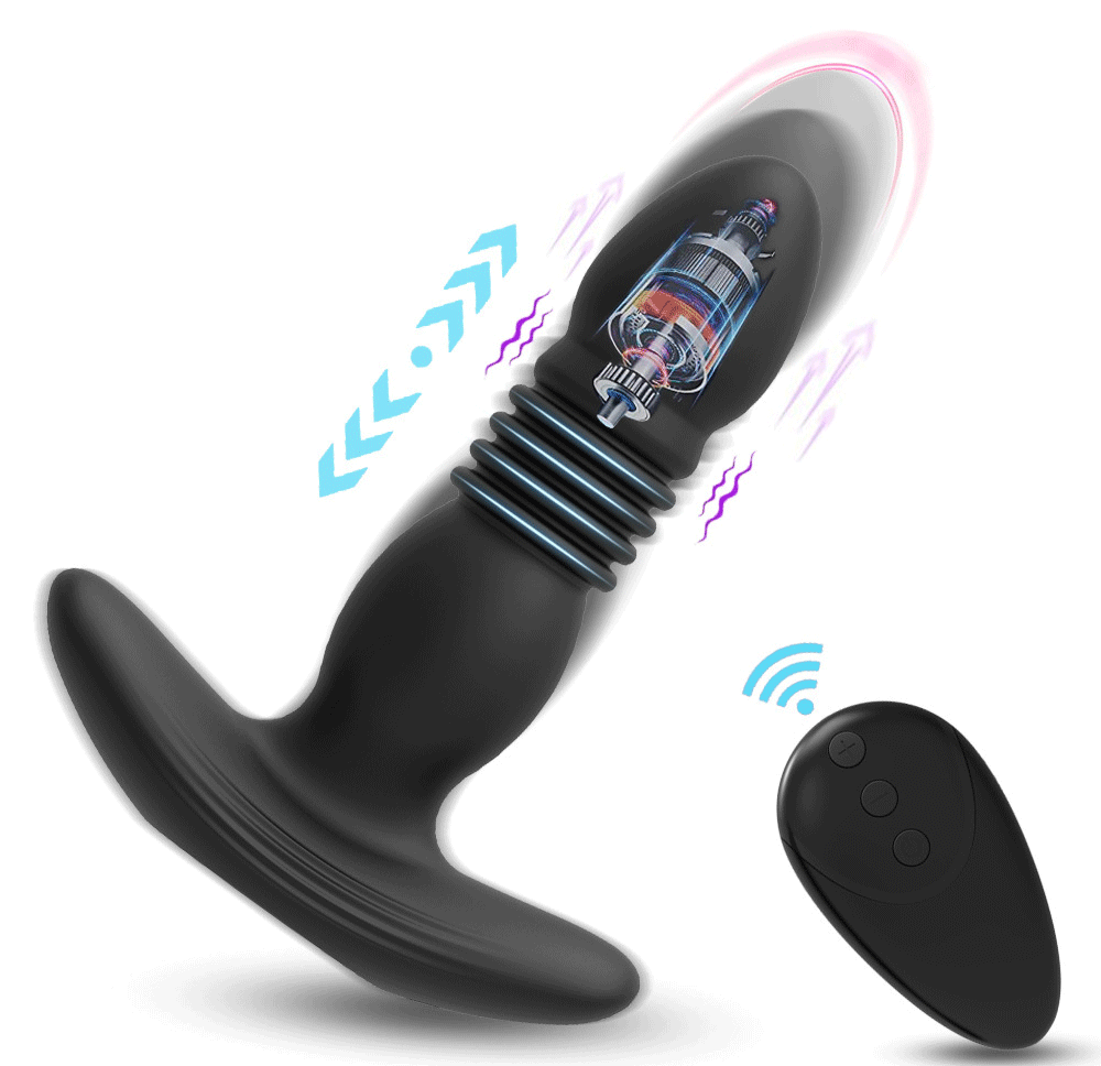 Trứng rung thụt hậu môn điều khiển từ xa silicon cao cấp tiện lợi