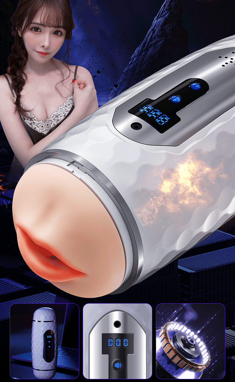 Âm đạo cầm tay 2 đầu rung silicon TPE kích thước lớn thoải mái Âm đạo cầm tay 2 đầu rung silicon TPE kích thước lớn thoải mái