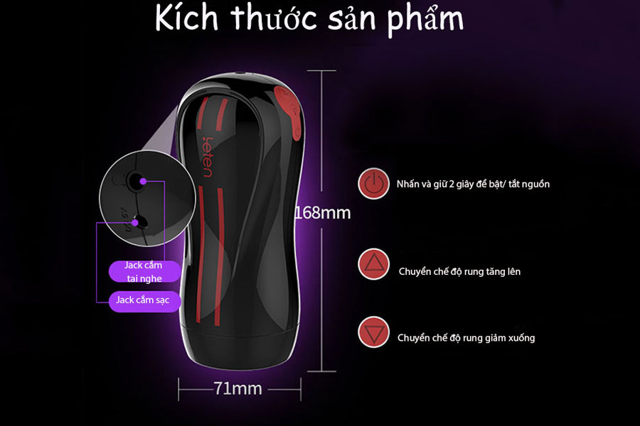 Âm đạo Leten cao cấp sang trọng thủ dâm nam giới