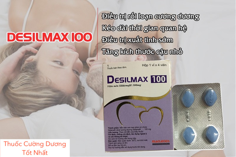 Thuốc Desilmax 100mg cường dương Ấn Độ hiệu quả mạnh