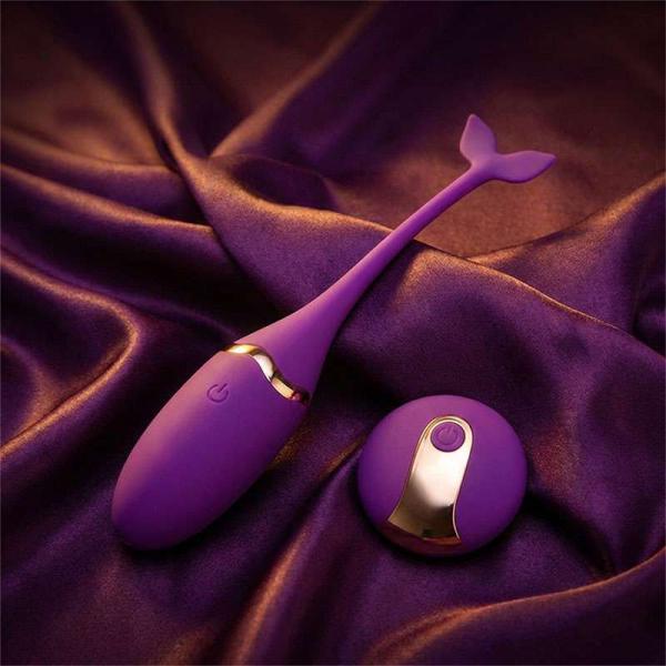 Trứng rung Private Massager đuôi cá silicon y tế mềm mịn an toàn cho sức khỏe 