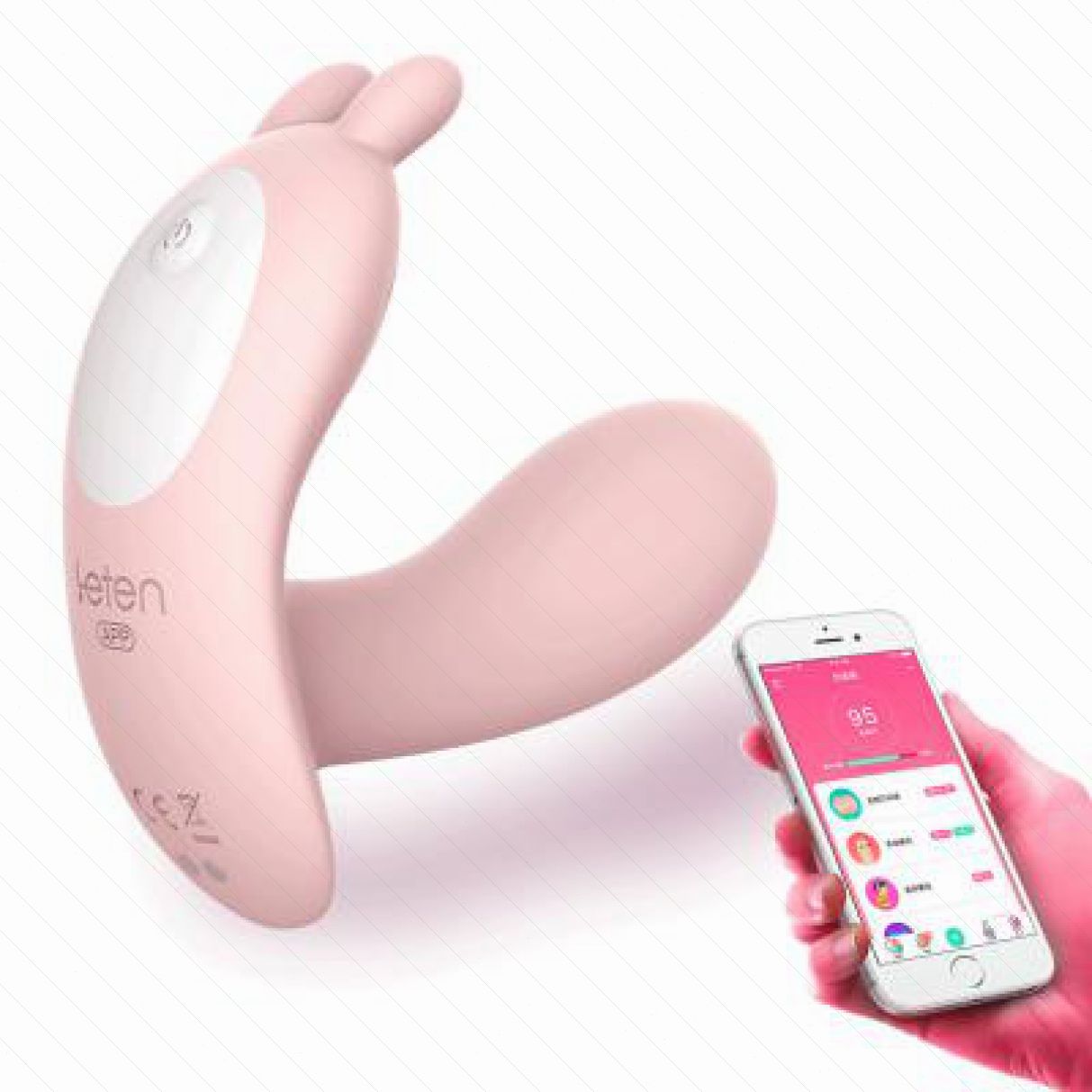 Trứng rung tai thỏ Bluetooth cao cấp điều khiển từ xa 