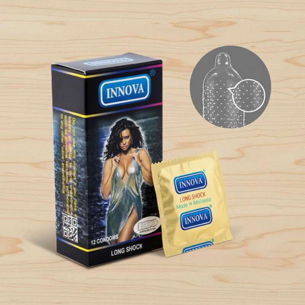 Bao cao su chống xuất tinh muộn Innova gai gân Malaysia 
